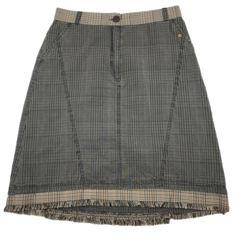 SOLOLA Brown Plaid  Skirt size 38